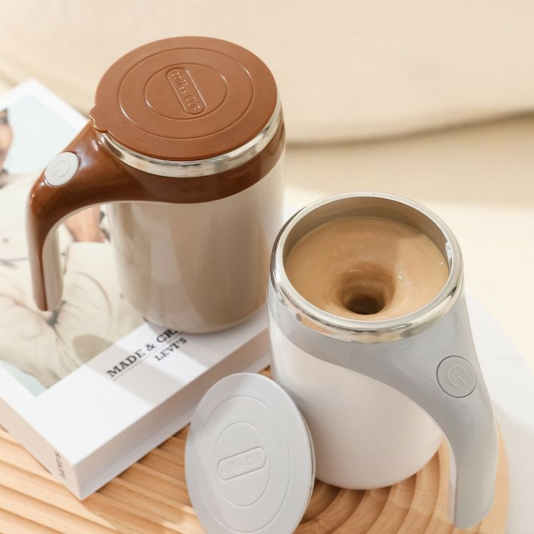 Tasse de mélange automatique,  rotative magnétique portable paresseuse tasse de mélange en acier inoxydable 304 tasse d'eau