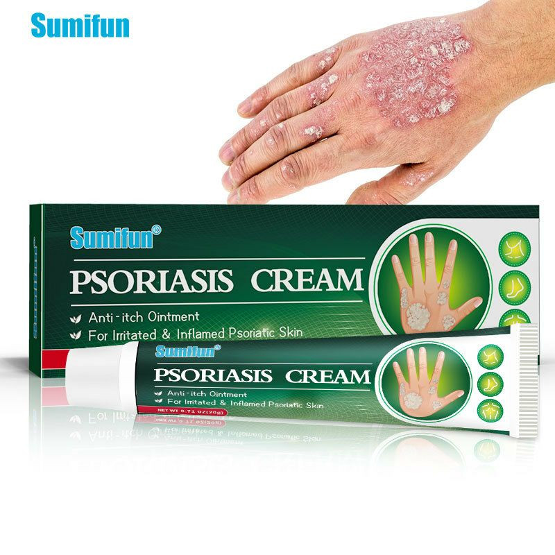 SUMIFUN  Psoriasis Crème, crème anti-démangeaisons pour la peau efficace pour les éruptions