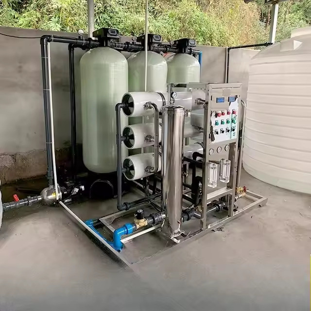 Unité de Traitement d'Eau 1000 L/H - Système de Filtration Complet avec Filtres à Sable, Charbon et Résine