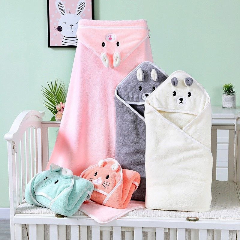 Cape brodée à capuche pour bébé, couette à capuche, serviette de bain absorbante, douce et épaisse, fabricant d'écharpe pour bébé