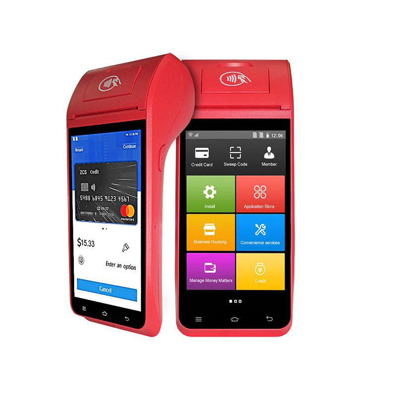 Caisse enregistreuse portable Bluetooth terminal de paiement tout-en-un pour hôtels commerciaux et supermarchés, commande de codes de numérisation et commande de caisse