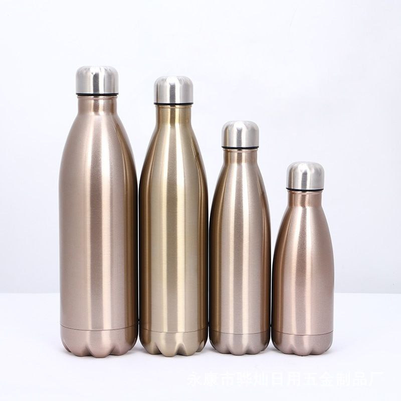 Bouteille de Coke transfrontalière, tasse thermos longue durée, bouteille d'eau de sport double couche, tasse Amazon en acier inoxydable 304 de grande capacité