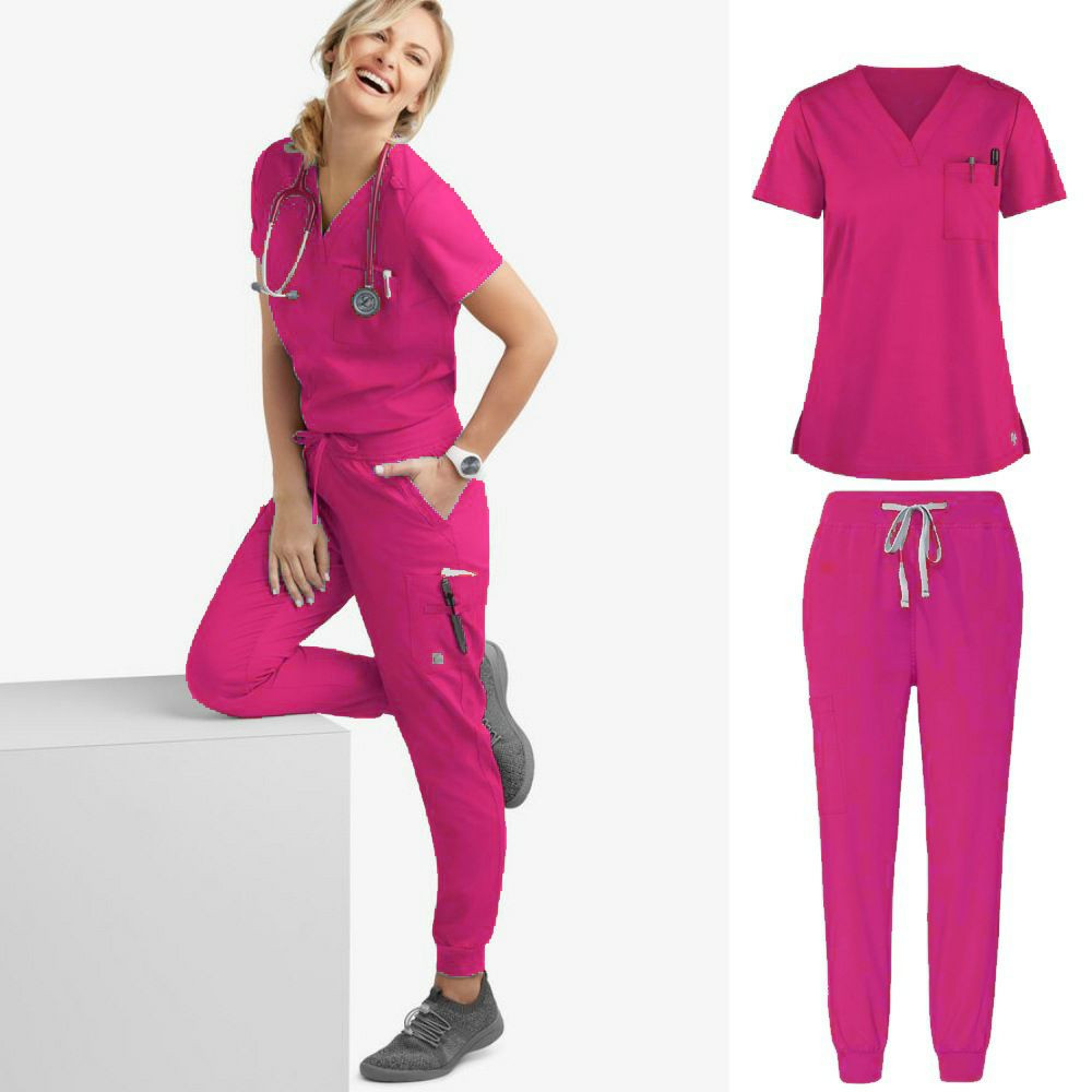 Ensemble de blouses pour médecins et infirmières, uniformes médicaux, ensemble de jogging pour femmes, accessoires d'hôpital, vêtements de travail chirurgicaux pour salle d'opération
