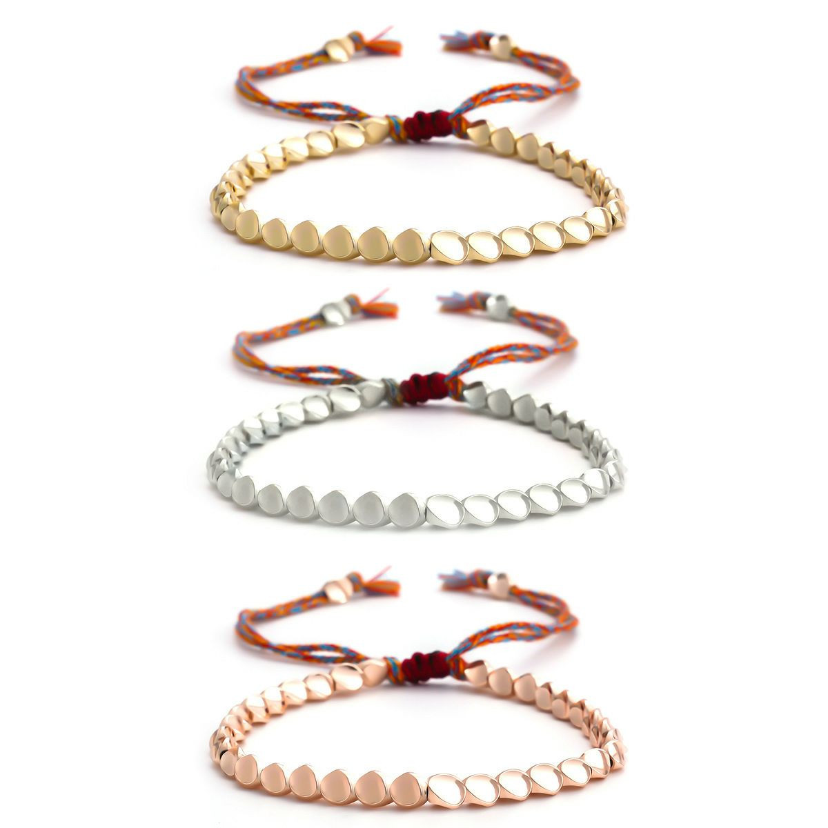 Nouveau bracelet de vente chaude, bracelet pour femme tissé à la main de style rétro minimaliste à la mode style bohème