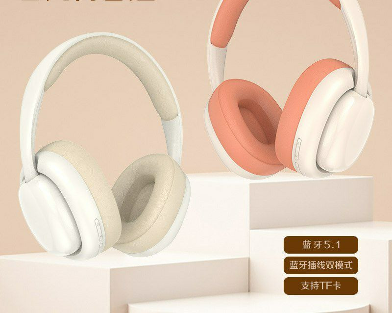 Casque stéréo sans fil à réduction de bruit, casque compatible Bluetooth, musique, appel HD, casque de jeu, microphone, écouteur